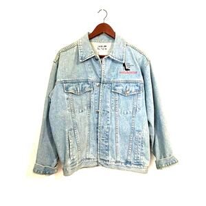 Vintage "Most Wanted" High Heel Shoe Denim Jacket - Size Small Medium